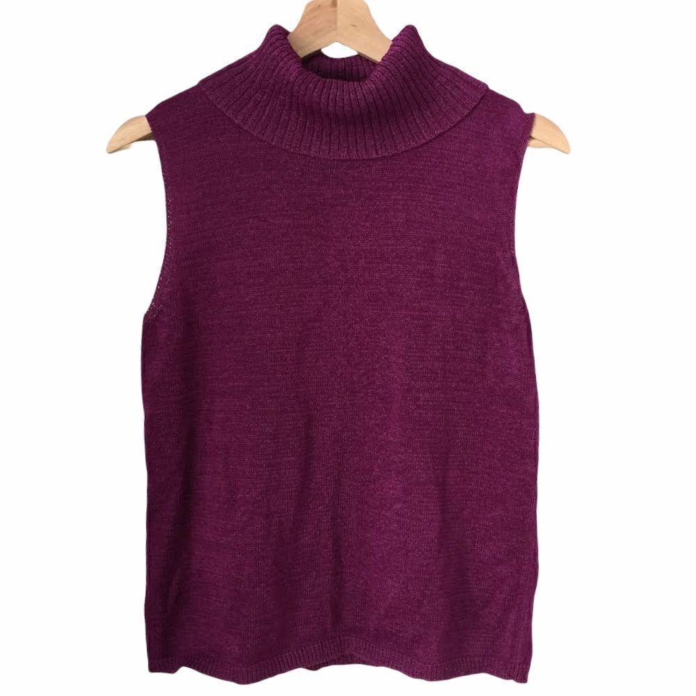 Josephine Chaus Knit Turtleneck Top in Size Medium